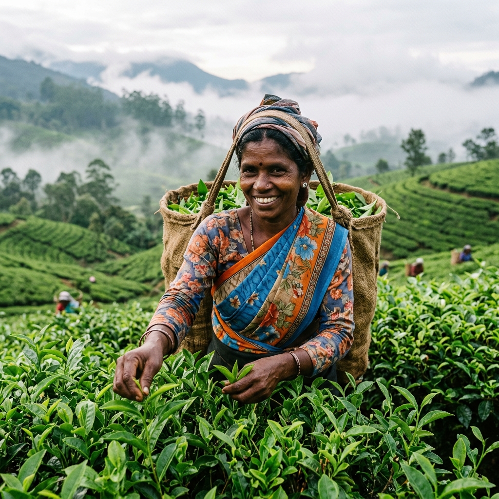 Highland tea fields