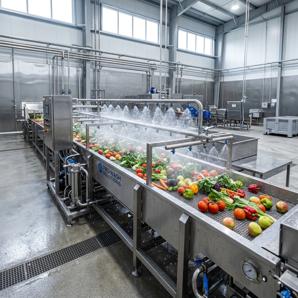 Produce washing and sanitization station with multi-stage filtration